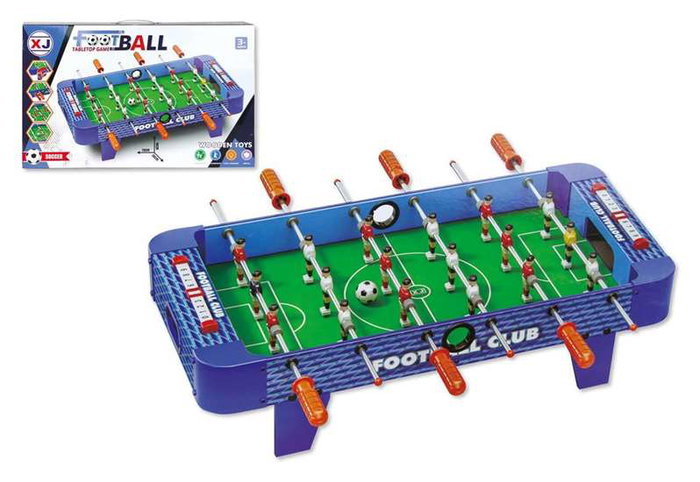 Futbolín madera con marcadores de puntuación 70x36x18cm