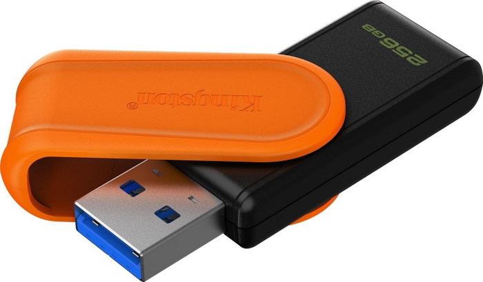 Kingston DataTraveler Exodia S 256 GB USB 3.2 Gen 1 Negro, Naranja