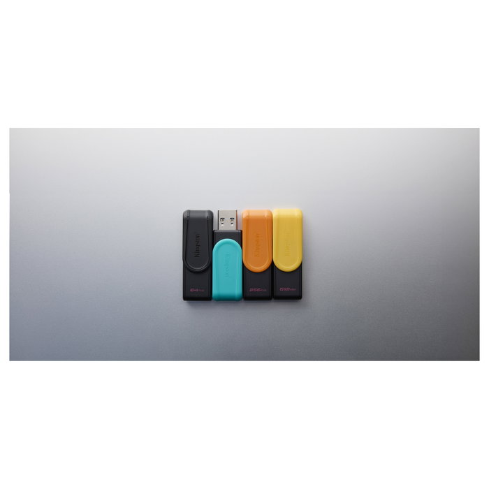 Kingston DataTraveler Exodia S 256 GB USB 3.2 Gen 1 Negro, Naranja
