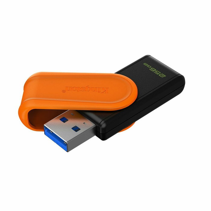 Kingston DataTraveler Exodia S 256 GB USB 3.2 Gen 1 Negro, Naranja