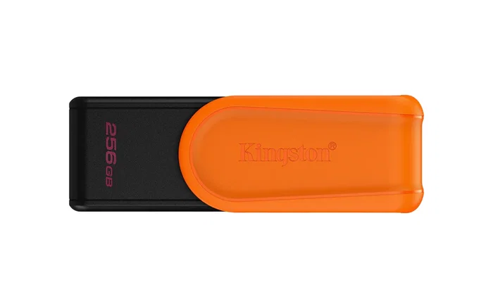 Kingston DataTraveler Exodia S 256GB Unidad Flash USB 3.2 Gen 1 (USB Tipo A) con Tapa Giratoria, Negro y Naranja