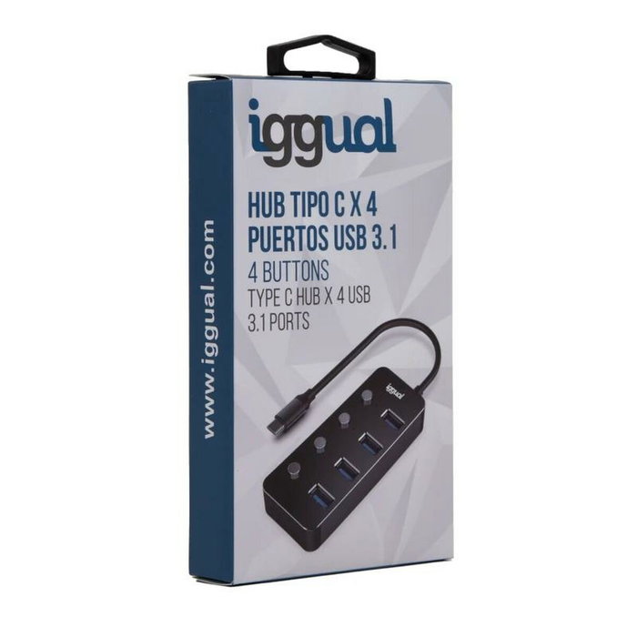 Hub USB iggual IGG318485 Hub USB iggual IGG318485