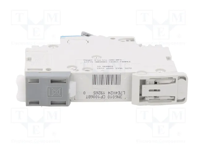 Hager NBN106 Interruptor Magnetotérmico 1 polo 6A B 10kA/15kA Hager NBN106 Interruptor Magnetotérmico 1 polo 6A B 10kA/15kA