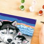 Ravensburger CreArt Kids Kit de pintura por números Besos de Husky (18 x 24 cm)