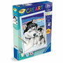 Ravensburger CreArt Kids Kit de pintura por números Besos de Husky (18 x 24 cm)