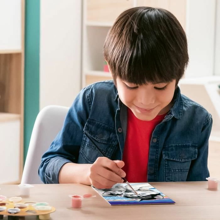 Ravensburger CreArt Kids Kit de pintura por números Besos de Husky (18 x 24 cm)