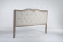 DKD Home Decor Cabecero de Cama Roble y Poliéster Beige 180x10x120 cm
