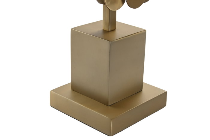 DKD Home Decor Lámpara de Sobremesa de Acero Patinado Mate Dorado y Negro