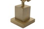 DKD Home Decor Lámpara de Sobremesa de Acero Patinado Mate Dorado y Negro