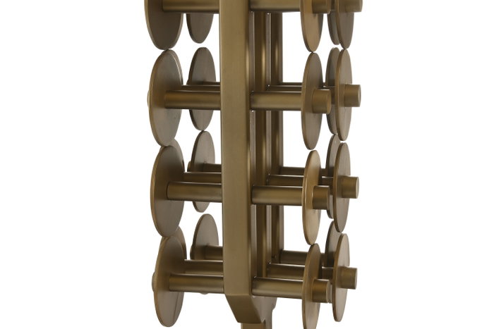 DKD Home Decor Lámpara de Sobremesa de Acero Patinado Mate Dorado y Negro