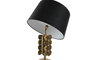 DKD Home Decor Lámpara de Sobremesa de Acero Patinado Mate Dorado y Negro