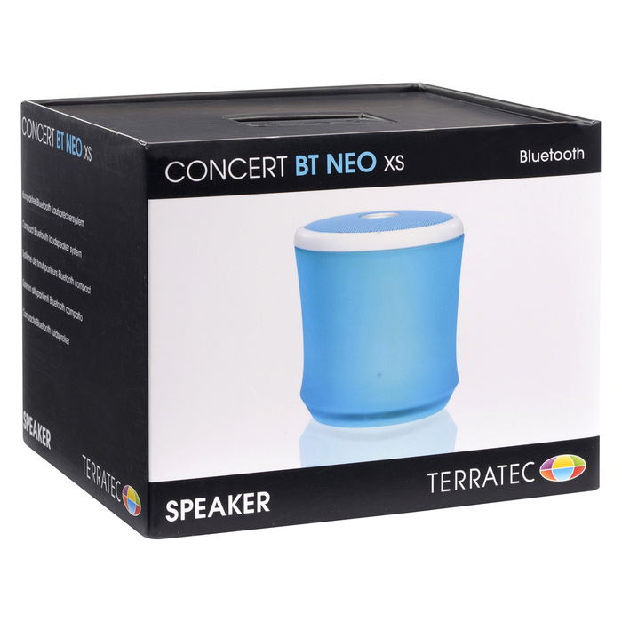 TERRATEC 145359 Aktivbox Concert BT Neo XS Altavoz Inalámbrico Bluetooth 2.2W Azul Universal