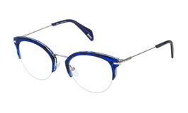 Police VPL418-500L93 Gafas de vista Azul para Mujer