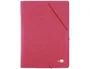 Carpeta Liderpapel Gomas Tres Solapas Cartón Prespán Folio Color Rojo
