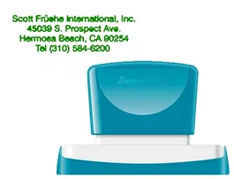 X'stamper Sello Quix Personalizable Color Verde Medidas 28x78 mm Q-24