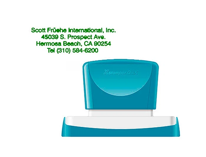 X'stamper Sello Quix Personalizable Color Verde Medidas 28x78 mm Q-24 X'stamper Sello Quix Personalizable Color Verde Medidas 28x78 mm Q-24