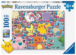 Ravensburger Puzzle 100 Piezas XXL de Pokemon, Recomendado para +8 Años, Multilingüe