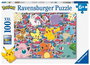 Ravensburger Puzzle 100 Piezas XXL de Pokemon, Recomendado para +8 Años, Multilingüe