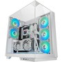 Mars Gaming Caja Gaming MC3GF Blanca ATX Semitorre con Triple Cristal Templado y 3 Ventiladores FRGB Incluidos