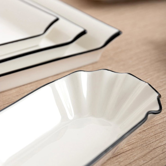 Quid Tapa Ahumados Porcelana Gastro Black 20x13x2 cm Quid Tapa Ahumados Porcelana Gastro Black 20x13x2 cm