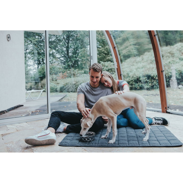 Comedero para Perro Hunter Silicona Acero Inoxidable 1,05 L Comedero para Perro Hunter Silicona Acero Inoxidable 1,05 L