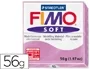 Staedtler Pasta de modelar Fimo Soft 57 gr Blanda y Suave Color Violeta Claro