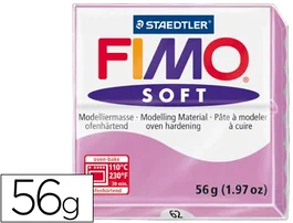 Staedtler Pasta de modelar Fimo Soft 57 gr Blanda y Suave Color Violeta Claro