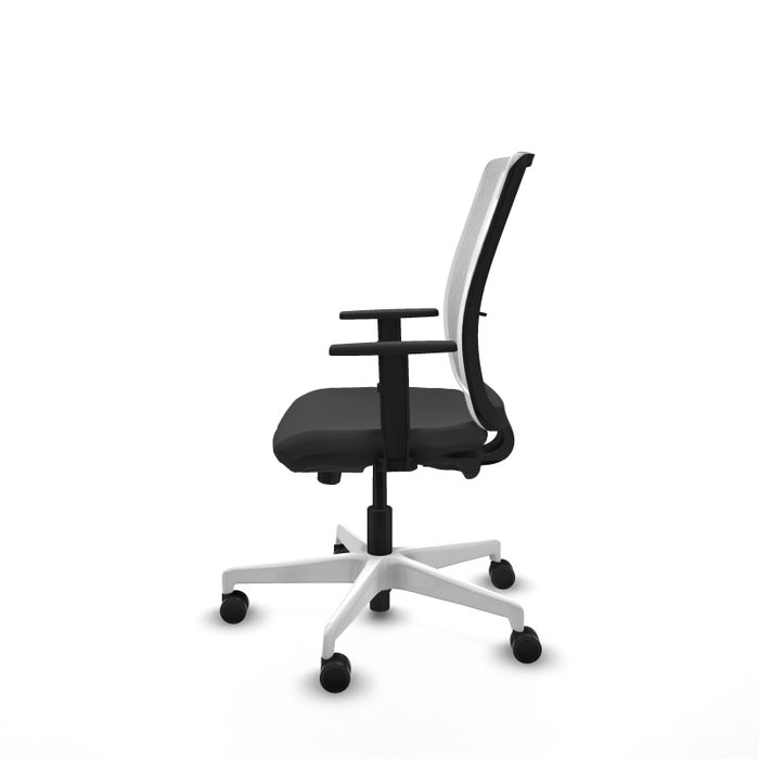 PIQUERAS Y CRESPO Silla de oficina Haches Gris oscuro y Blanco