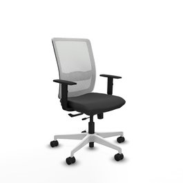 PIQUERAS Y CRESPO Silla de oficina Haches Gris oscuro y Blanco