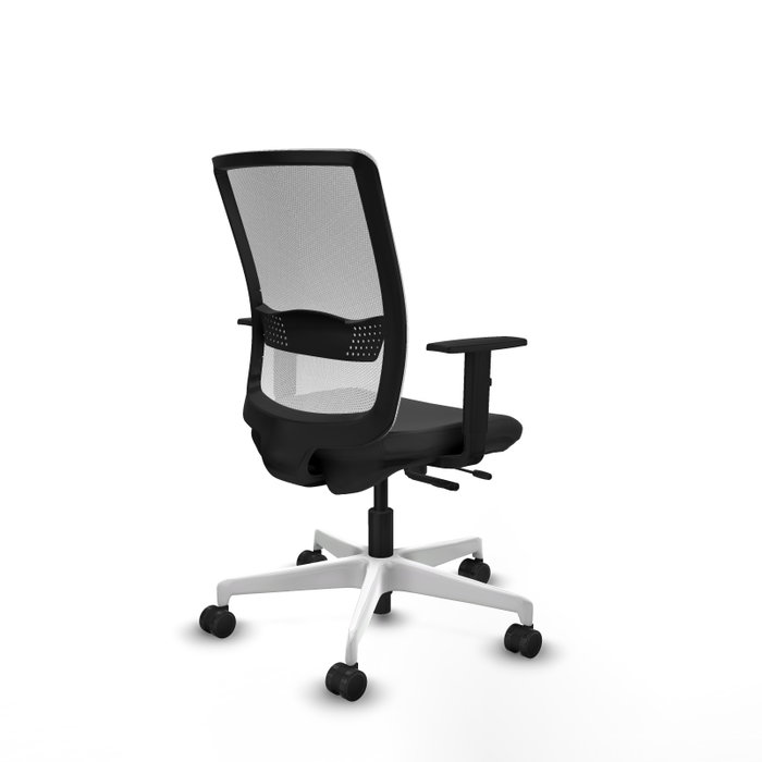 PIQUERAS Y CRESPO Silla de oficina Haches Gris oscuro y Blanco