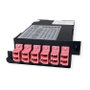 VALUE 21.99.1107 - Adaptador MPO (macho) a 12x LC (hembra) para Fibra Óptica, Negro