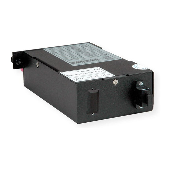 VALUE 21.99.1107 - Adaptador MPO (macho) a 12x LC (hembra) para Fibra Óptica, Negro