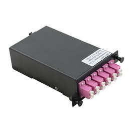 VALUE 21.99.1107 - Adaptador MPO (macho) a 12x LC (hembra) para Fibra Óptica, Negro