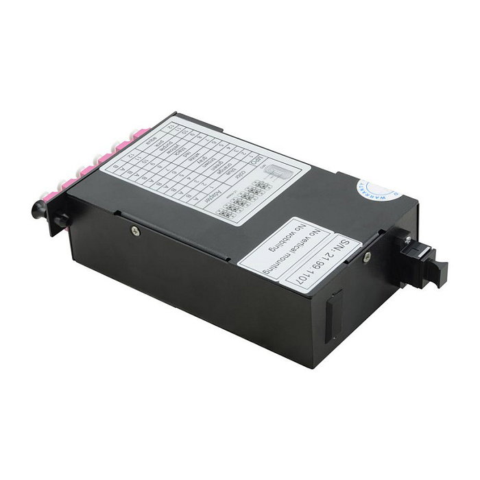 VALUE 21.99.1107 - Adaptador MPO (macho) a 12x LC (hembra) para Fibra Óptica, Negro