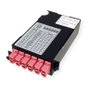 VALUE 21.99.1107 - Adaptador MPO (macho) a 12x LC (hembra) para Fibra Óptica, Negro