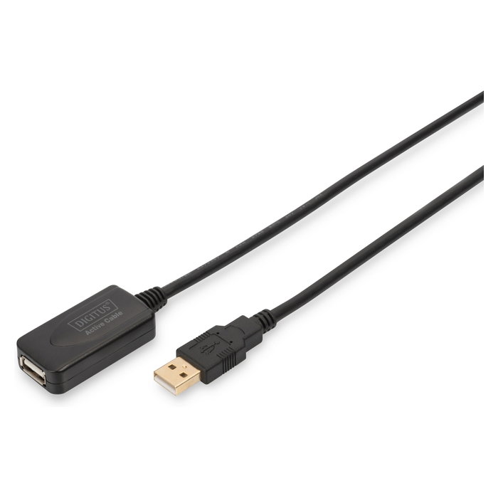 Digitus Cable de Extensión USB 2.0 Activo 5m Negro Digitus Cable de Extensión USB 2.0 Activo 5m Negro