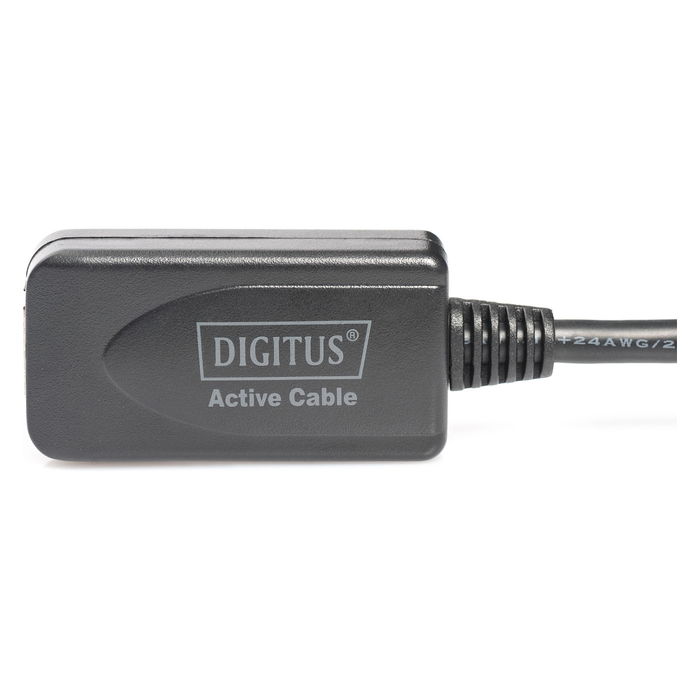 Digitus Cable Extensión USB 2.0 Tipo A Macho/Hembra 5m Negro
