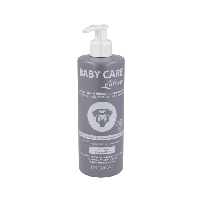 Elifexir Leche Corporal Hidratante Eco Baby Care para Bebé, Nutre y Protege la Piel, 400ml Elifexir Leche Corporal Hidratante Eco Baby Care para Bebé, Nutre y Protege la Piel, 400ml