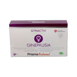 PRISMA NATURAL Gynactiv Ginepausia 30 Cápsulas - Complemento para la Menopausia con Vitaminas y Extractos de Plantas