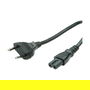 Stromkabel 2 Polig 1,8 m Negro, C7 Acoplador, Cable de Alimentación, 1,8 m Largo