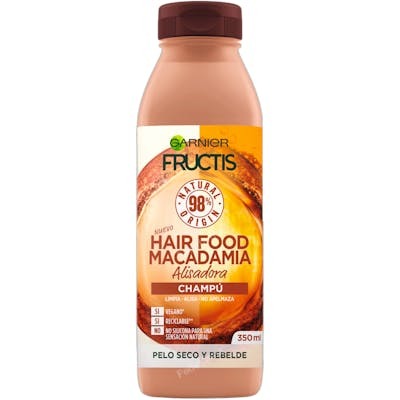 Garnier Fructis Hair Food Macadamia Champú Alisador 350 ml