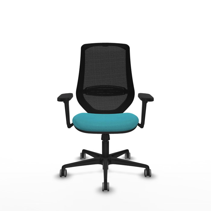 PIQUERAS Y CRESPO Silla de oficina Mardos con mecanismo Sincro, Turquesa y Negro PIQUERAS Y CRESPO Silla de oficina Mardos con mecanismo Sincro, Turquesa y Negro