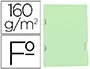 Liderpapel Subcarpeta Folio Verde Tres Uñeros Plastificada 160g/m2