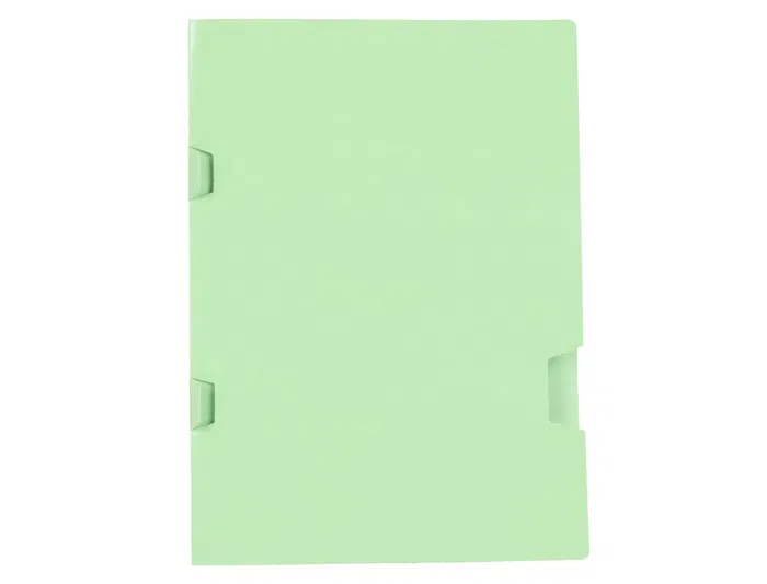 Liderpapel Subcarpeta Folio Verde Tres Uñeros Plastificada 160g/m2