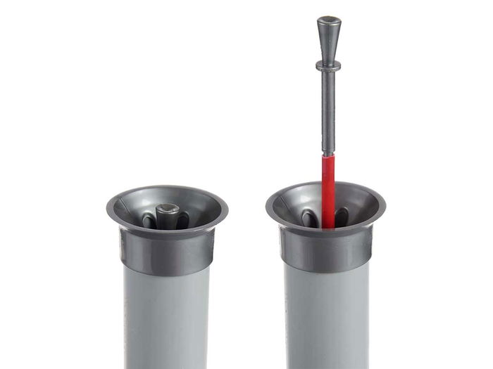 Ibergarden Maceta Plástico con Reserva de Agua 38 cm Plata (Set de 2)