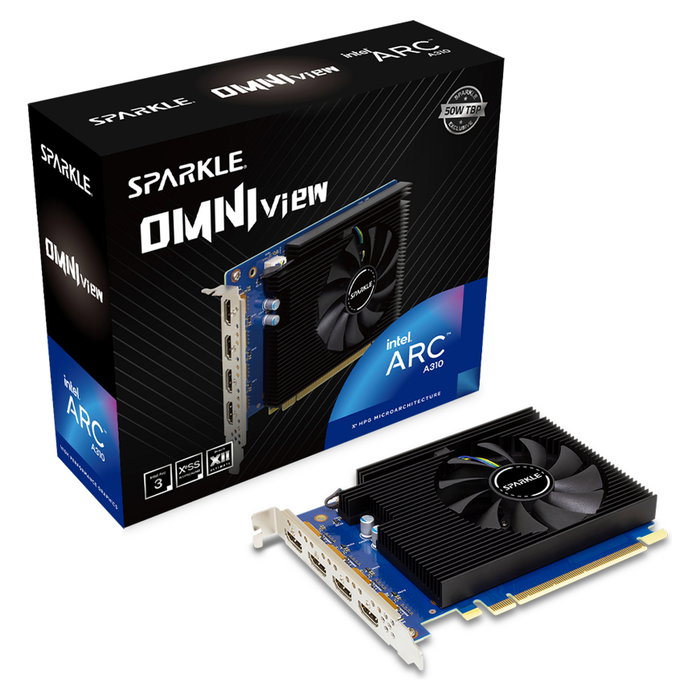 Sparkle Intel Arc A310 Omni View 4GB GDDR6 con 4x HDMI
