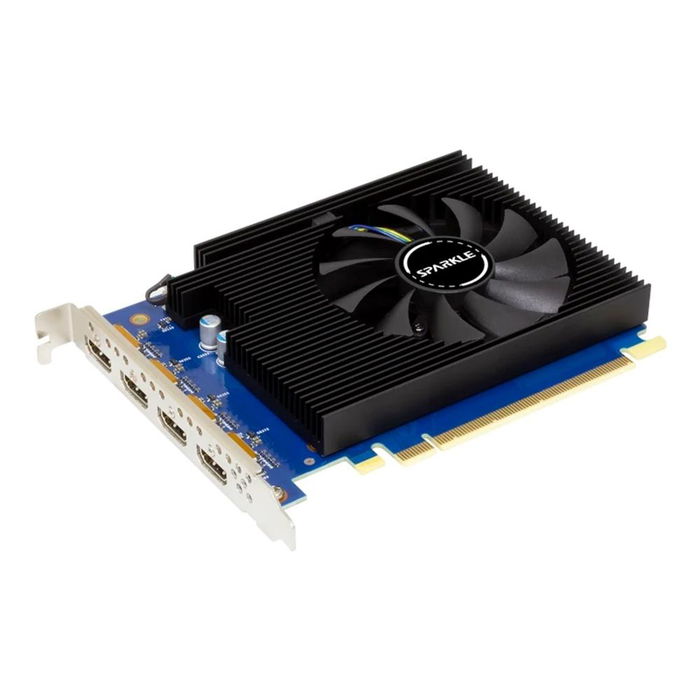 Sparkle Intel Arc A310 Tarjeta Gráfica - 4GB GDDR6 - 4x HDMI 2.0b - 1 Slot - Para Multipantalla Oficina/Cartelería Digital