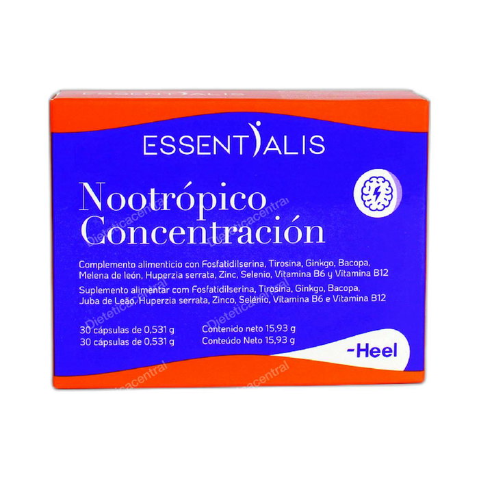 HEEL Essentialis Nootrópico Concentración 30 cápsulas HEEL Essentialis Nootrópico Concentración 30 cápsulas