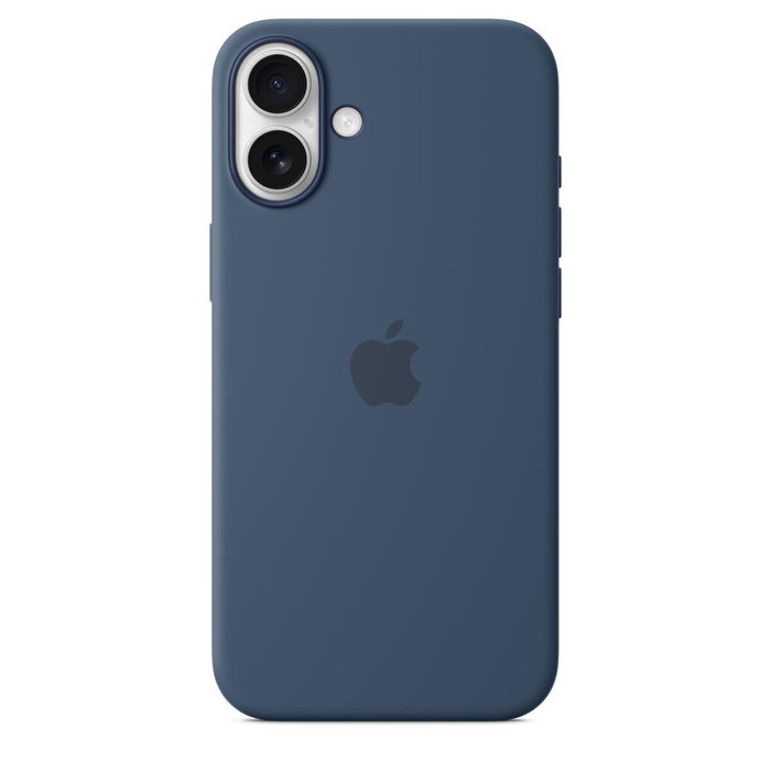 Apple Funda de Silicona con MagSafe para iPhone 16 Plus - Azul denim Apple Funda de Silicona con MagSafe para iPhone 16 Plus - Azul denim