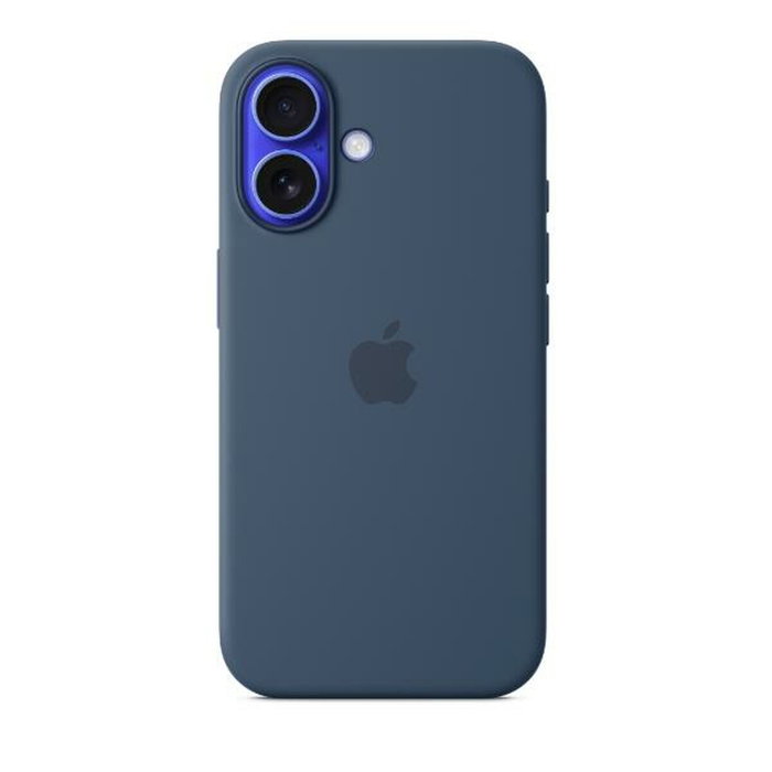 Apple Funda de Silicona con MagSafe para iPhone 16 Plus - Azul denim Apple Funda de Silicona con MagSafe para iPhone 16 Plus - Azul denim